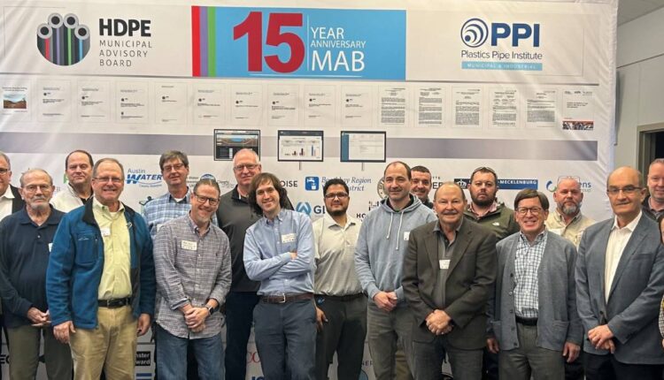 MAB members celebrate the group’s 15th year anniversary at its recent meeting.
